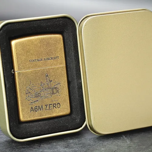 ZIPPO XƯA 1994 - HÀNG XƯA THẬP NIÊN 90s _ CHỦ ĐỀ MÁY BAY A6M ZERO