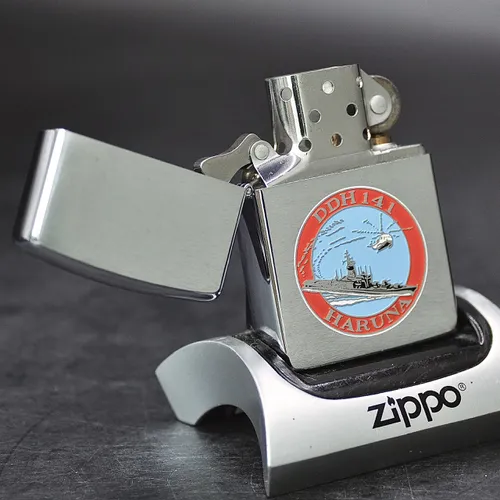 ZIPPO XƯA 1992 - HÀNG XƯA THẬP NIÊN 90s _ CHỦ ĐỀ TÀU CHIẾN HARUNA DDH 141