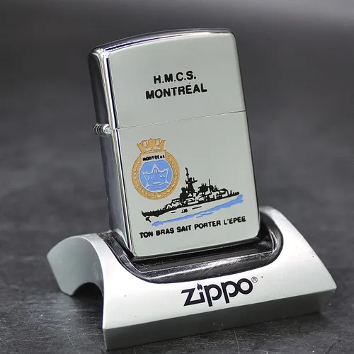 ZIPPO XƯA 1992 - HÀNG XƯA THẬP NIÊN 90s _ CHỦ ĐỀ TÀU CHIẾN H.M.C.S MONTREAL