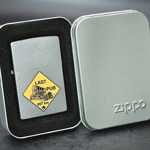ZIPPO XƯA 2000 - HÀNG XƯA THẬP NIÊN 2000s _ CHỦ ĐỀ BIỂN BÁO LAST PUB