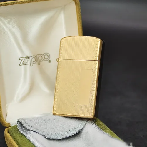 ZIPPO SLIM XƯA BỌC VÀNG 10K - HÀNG XƯA THẬP NIÊN 70s _ CHỦ ĐỀ VENETIAN
