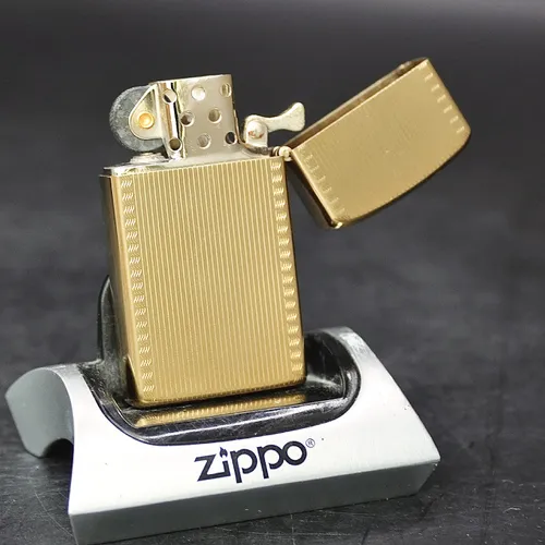 ZIPPO SLIM XƯA BỌC VÀNG 10K - HÀNG XƯA THẬP NIÊN 70s _ CHỦ ĐỀ VENETIAN