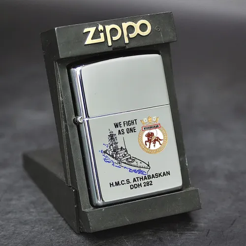 ZIPPO XƯA 1998 - HÀNG XƯA THẬP NIÊN 90s _ CHỦ ĐỀ TÀU CHIẾN ATHABASKAN DDH 282