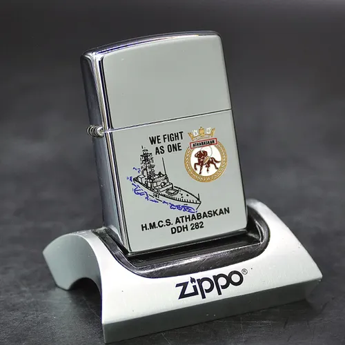 ZIPPO XƯA 1998 - HÀNG XƯA THẬP NIÊN 90s _ CHỦ ĐỀ TÀU CHIẾN ATHABASKAN DDH 282