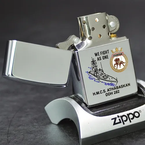 ZIPPO XƯA 1998 - HÀNG XƯA THẬP NIÊN 90s _ CHỦ ĐỀ TÀU CHIẾN ATHABASKAN DDH 282