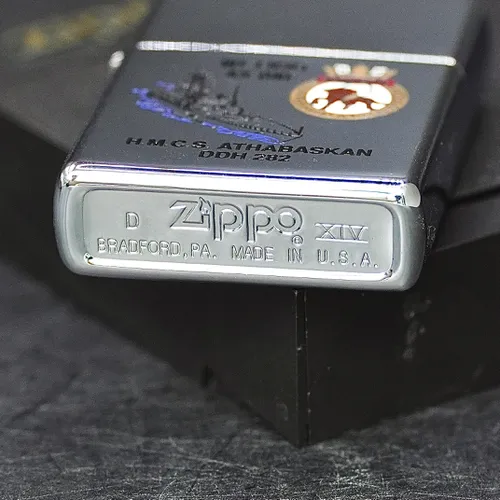 ZIPPO XƯA 1998 - HÀNG XƯA THẬP NIÊN 90s _ CHỦ ĐỀ TÀU CHIẾN ATHABASKAN DDH 282