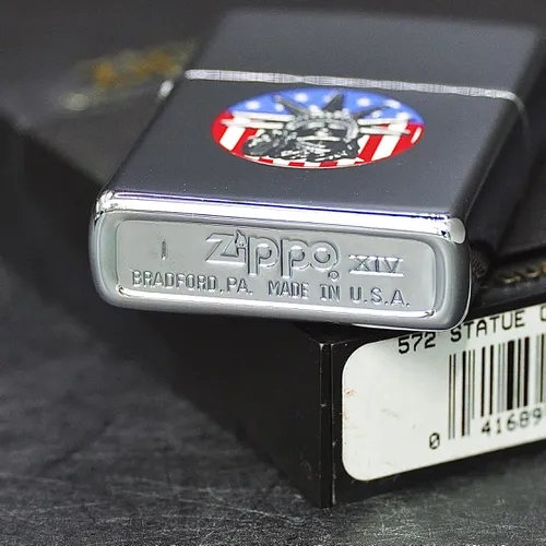 ZIPPO XƯA 1998 - HÀNG XƯA THẬP NIÊN 90s _ CHỦ ĐỀ NỮ THẦN TỰ DO VÀ CỜ MỸ