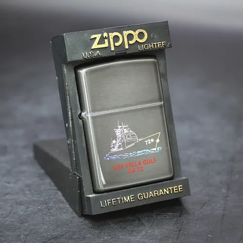 ZIPPO XƯA 1998 - HÀNG XƯA THẬP NIÊN 90s _ CHỦ ĐỀ TÀU CHIẾN VELLA GULF CG 72