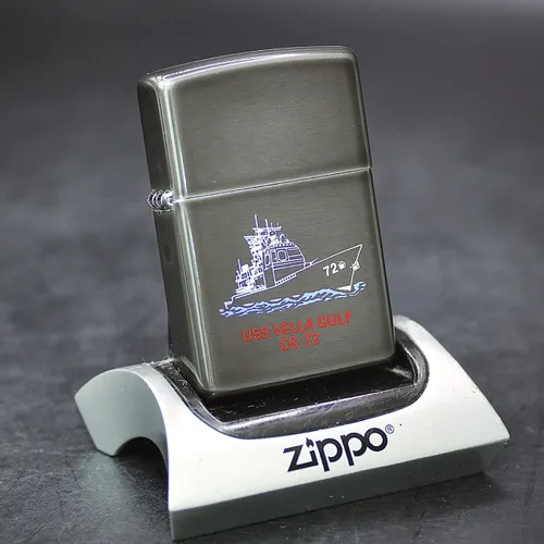 ZIPPO XƯA 1998 - HÀNG XƯA THẬP NIÊN 90s _ CHỦ ĐỀ TÀU CHIẾN VELLA GULF CG 72