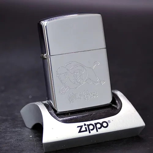 ZIPPO XƯA 1996 - HÀNG XƯA THẬP NIÊN 90s _ CHỦ ĐỀ WILD WEST BULL
