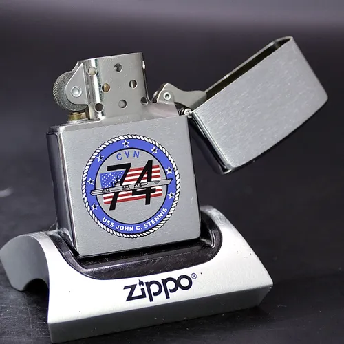 ZIPPO XƯA 1996 - HÀNG XƯA THẬP NIÊN 90s _ CHỦ ĐỀ TÀU CHIẾN JOHN C. STENNIS CVN 74