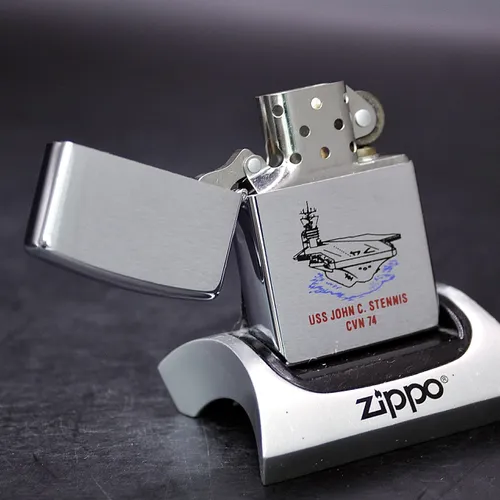 ZIPPO XƯA 1996 - HÀNG XƯA THẬP NIÊN 90s _ CHỦ ĐỀ TÀU CHIẾN JOHN C. STENNIS CVN 74