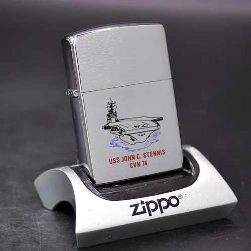 ZIPPO XƯA 1996 - HÀNG XƯA THẬP NIÊN 90s _ CHỦ ĐỀ TÀU CHIẾN JOHN C. STENNIS CVN 74