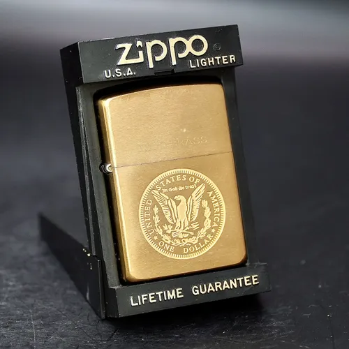 ZIPPO XƯA 1995 - HÀNG XƯA THẬP NIÊN 90s _ CHỦ ĐỀ ONE DOLLAR COIN