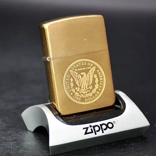 ZIPPO XƯA 1995 - HÀNG XƯA THẬP NIÊN 90s _ CHỦ ĐỀ ONE DOLLAR COIN