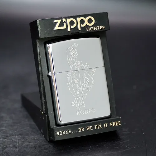 ZIPPO XƯA 1994 - HÀNG XƯA THẬP NIÊN 90s _ CHỦ ĐỀ COWBOY RODEO