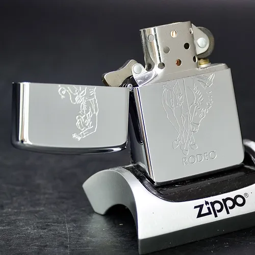 ZIPPO XƯA 1994 - HÀNG XƯA THẬP NIÊN 90s _ CHỦ ĐỀ COWBOY RODEO