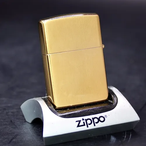 ZIPPO XƯA 1992 - HÀNG XƯA THẬP NIÊN 90s _ CHỦ ĐỀ GOLDPLATES VÂN CHÉO