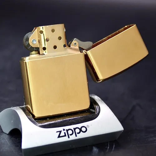 ZIPPO XƯA 1992 - HÀNG XƯA THẬP NIÊN 90s _ CHỦ ĐỀ GOLDPLATES VÂN CHÉO