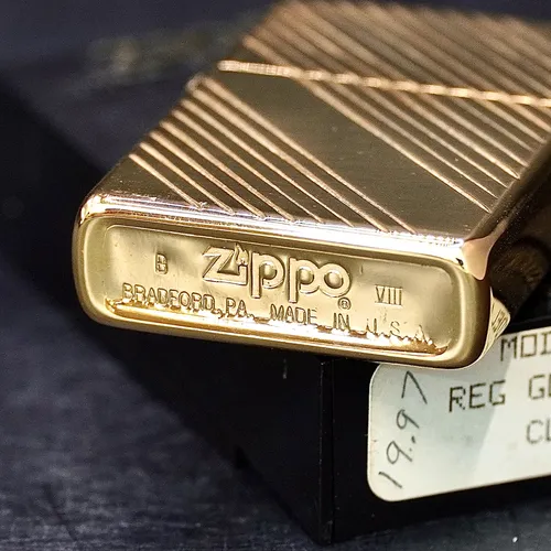 ZIPPO XƯA 1992 - HÀNG XƯA THẬP NIÊN 90s _ CHỦ ĐỀ GOLDPLATES VÂN CHÉO