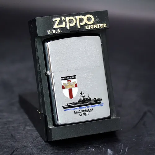 ZIPPO XƯA 1993 - HÀNG XƯA THẬP NIÊN 90s _ CHỦ ĐỀ TÀU CHIẾN MHC KOBLENZ M 1071
