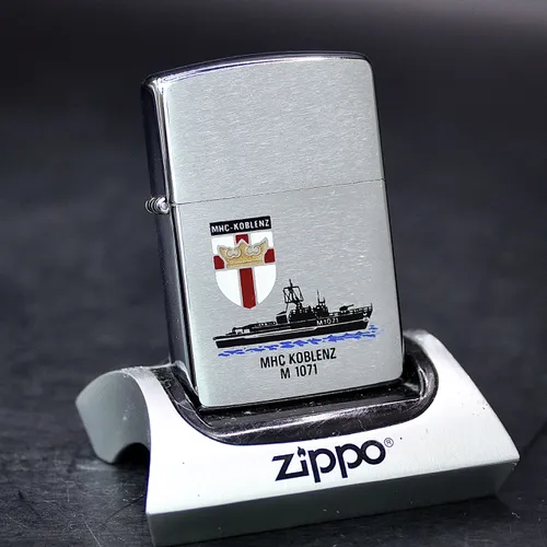 ZIPPO XƯA 1993 - HÀNG XƯA THẬP NIÊN 90s _ CHỦ ĐỀ TÀU CHIẾN MHC KOBLENZ M 1071