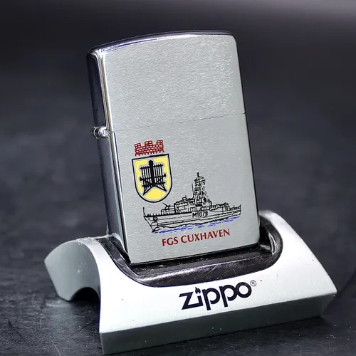 ZIPPO XƯA 1993 - HÀNG XƯA THẬP NIÊN 90s _ CHỦ ĐỀ TÀU CHIẾN FGS CUXHAVEN