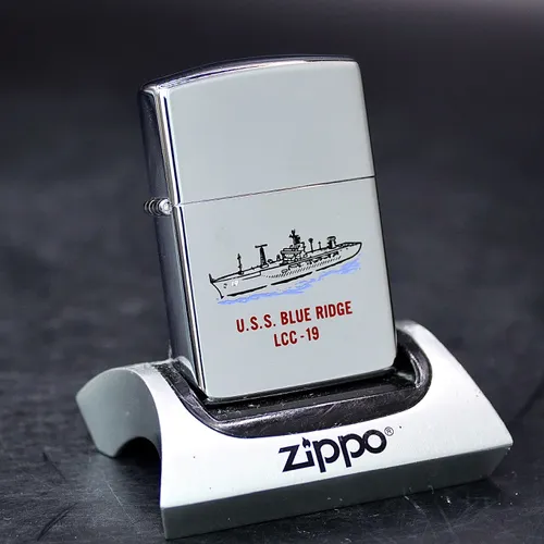 ZIPPO XƯA 1991 - HÀNG XƯA THẬP NIÊN 90s _ CHỦ ĐỀ TÀU CHIẾN BLUE RIDGE LCC-19