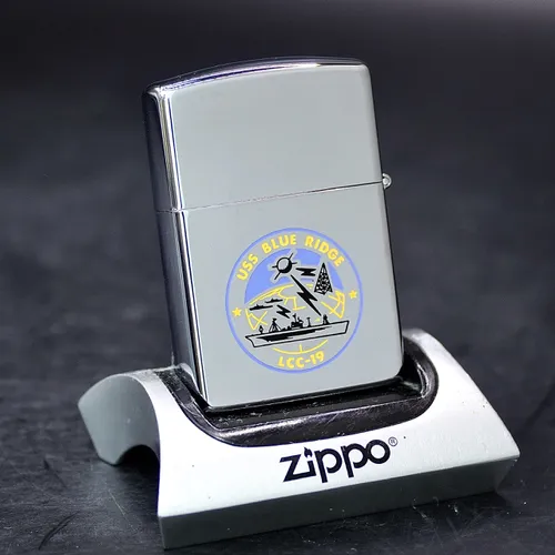 ZIPPO XƯA 1991 - HÀNG XƯA THẬP NIÊN 90s _ CHỦ ĐỀ TÀU CHIẾN BLUE RIDGE LCC-19