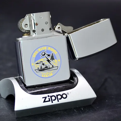 ZIPPO XƯA 1991 - HÀNG XƯA THẬP NIÊN 90s _ CHỦ ĐỀ TÀU CHIẾN BLUE RIDGE LCC-19