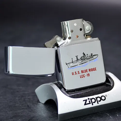 ZIPPO XƯA 1991 - HÀNG XƯA THẬP NIÊN 90s _ CHỦ ĐỀ TÀU CHIẾN BLUE RIDGE LCC-19