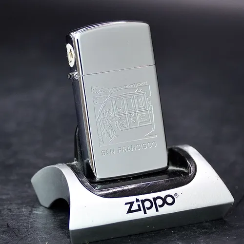 ZIPPO XƯA SLIM 1989  - HÀNG XƯA THẬP NIÊN 80s _ CHỦ ĐỀ SAN FRANCISCO