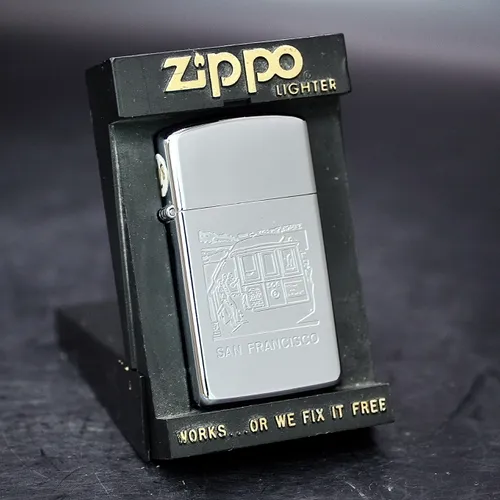 ZIPPO XƯA SLIM 1989  - HÀNG XƯA THẬP NIÊN 80s _ CHỦ ĐỀ SAN FRANCISCO