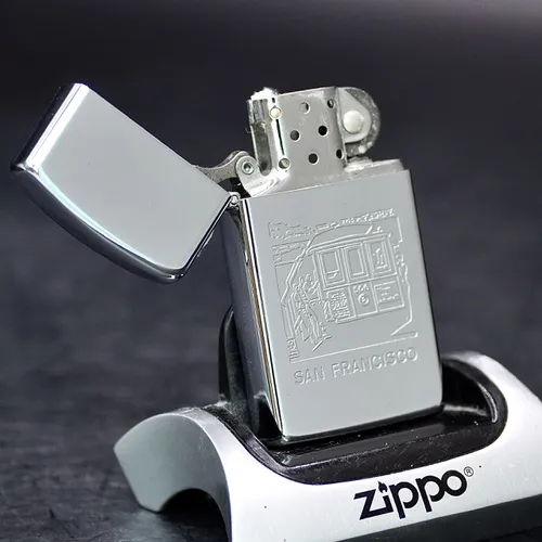 ZIPPO XƯA SLIM 1989  - HÀNG XƯA THẬP NIÊN 80s _ CHỦ ĐỀ SAN FRANCISCO