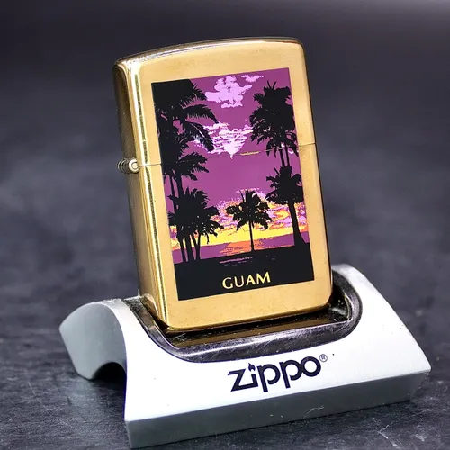 ZIPPO XƯA 32-86 - HÀNG XƯA THẬP NIÊN 80s _ CHỦ ĐỀ ĐẢO GUAM