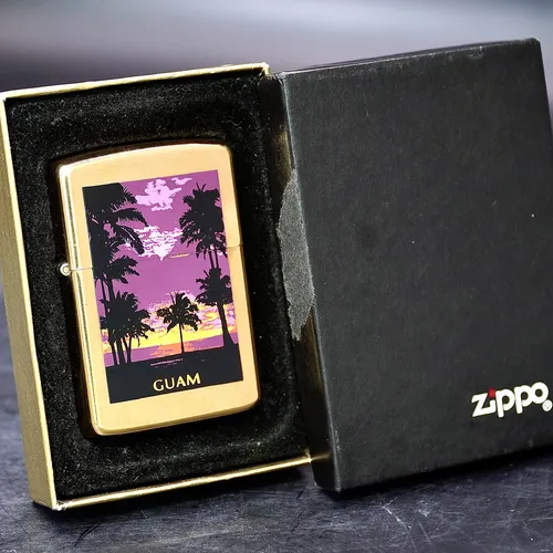 ZIPPO XƯA 32-86 - HÀNG XƯA THẬP NIÊN 80s _ CHỦ ĐỀ ĐẢO GUAM