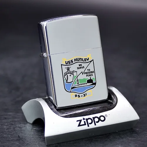 ZIPPO XƯA 1984 - HÀNG XƯA THẬP NIÊN 80s _ CHỦ ĐỀ TÀU HỖ TRỢ USS HUNLEY AS-31