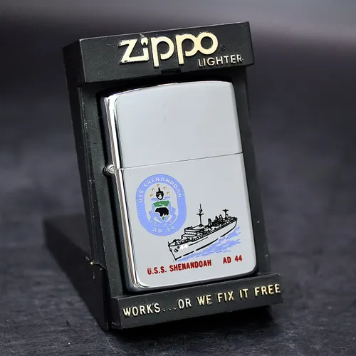 ZIPPO XƯA 1987 - HÀNG XƯA THẬP NIÊN 80s _ CHỦ ĐỀ TÀU CHIẾN SHENANDOAH AD-44