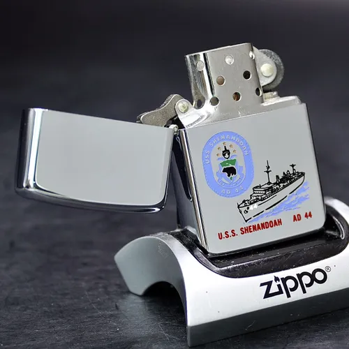 ZIPPO XƯA 1987 - HÀNG XƯA THẬP NIÊN 80s _ CHỦ ĐỀ TÀU CHIẾN SHENANDOAH AD-44