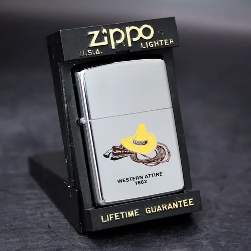 ZIPPO XƯA 1989 - HÀNG XƯA THẬP NIÊN 80s _ CHỦ ĐỀ WESTERN ATTIRE 1862