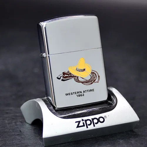 ZIPPO XƯA 1989 - HÀNG XƯA THẬP NIÊN 80s _ CHỦ ĐỀ WESTERN ATTIRE 1862