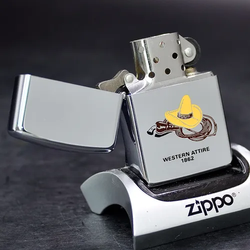 ZIPPO XƯA 1989 - HÀNG XƯA THẬP NIÊN 80s _ CHỦ ĐỀ WESTERN ATTIRE 1862