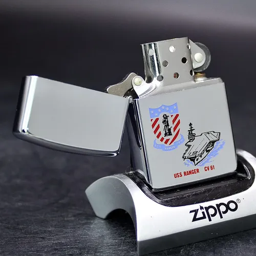 ZIPPO XƯA 1992 - HÀNG XƯA THẬP NIÊN 90s _ CHỦ ĐỀ TÀU CHIẾN RANGER CV-61