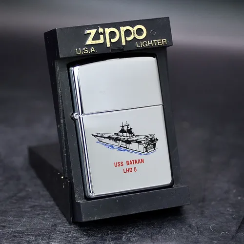 ZIPPO XƯA 1998 - HÀNG XƯA THẬP NIÊN 90s _ CHỦ ĐỀ TÀU CHIẾN BATAAN LHD-5