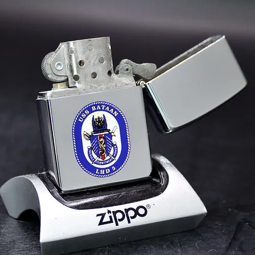 ZIPPO XƯA 1998 - HÀNG XƯA THẬP NIÊN 90s _ CHỦ ĐỀ TÀU CHIẾN BATAAN LHD-5