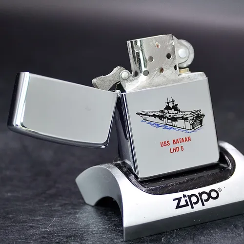 ZIPPO XƯA 1998 - HÀNG XƯA THẬP NIÊN 90s _ CHỦ ĐỀ TÀU CHIẾN BATAAN LHD-5