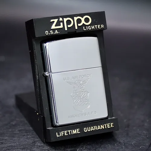 ZIPPO XƯA 1996 - HÀNG XƯA THẬP NIÊN 90s _ CHỦ ĐỀ LOGO CĂN CỨ KHÔNG QUÂN HOA KỲ