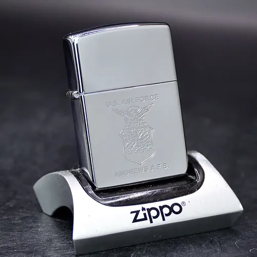 ZIPPO XƯA 1996 - HÀNG XƯA THẬP NIÊN 90s _ CHỦ ĐỀ LOGO CĂN CỨ KHÔNG QUÂN HOA KỲ