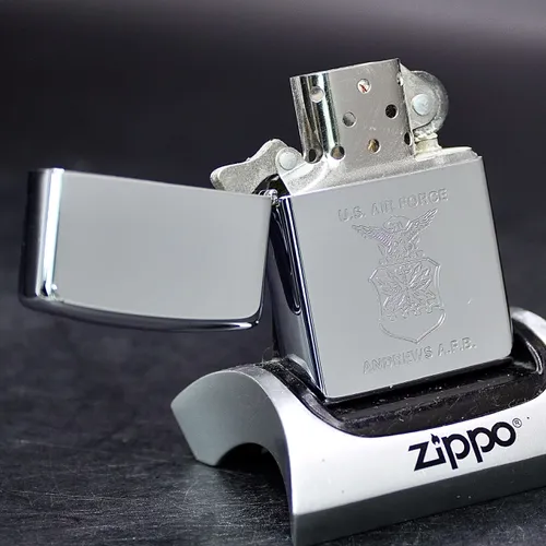 ZIPPO XƯA 1996 - HÀNG XƯA THẬP NIÊN 90s _ CHỦ ĐỀ LOGO CĂN CỨ KHÔNG QUÂN HOA KỲ