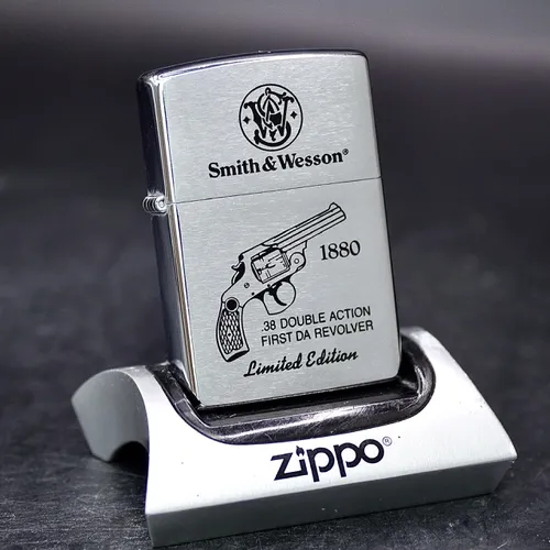 ZIPPO XƯA 1999 - HÀNG XƯA THẬP NIÊN 90s _ CHỦ ĐỀ SÚNG NGẮN Ổ XOAY 38DA 1ST MODEL